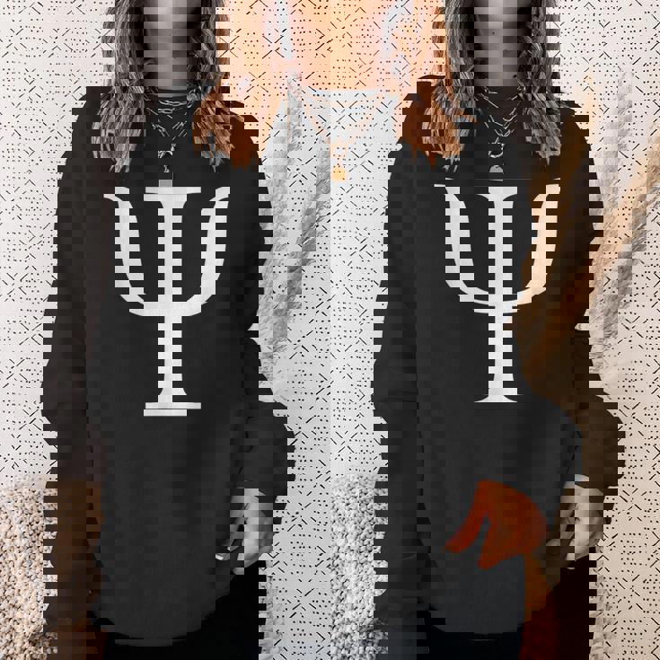 ギリシャ文字 Psi スウェットシャツ 彼女への贈り物