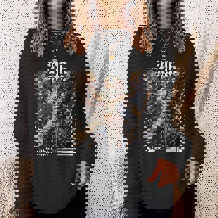 ギリシャ神ゼウス サンダーボルト スウェットシャツ 彼女への贈り物