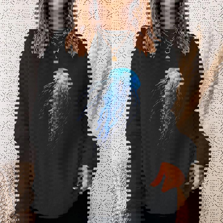 クラゲ 動物 動物園 アート クラゲ スウェットシャツ 彼女への贈り物