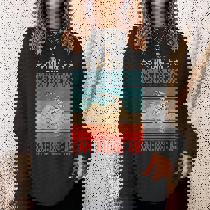 クレステッド・ゲッコーは私を判断できる 爬虫類 クレステッド・ゲッコー スウェットシャツ 彼女への贈り物