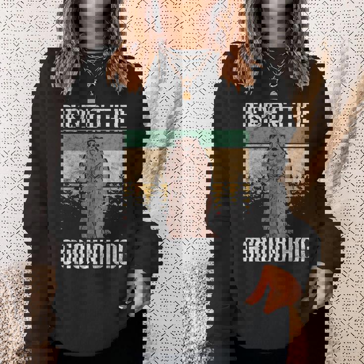 グラウンド・ホッグ Respect The Groundhog スウェットシャツ 彼女への贈り物