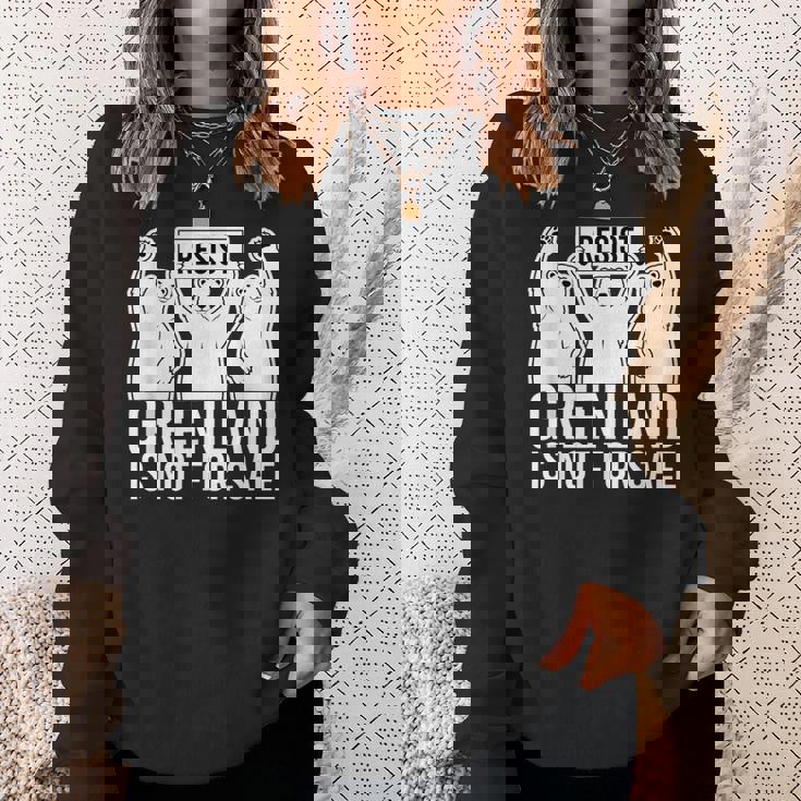 グリーンランドは非売品 シロクマ グリーンランド デンマーク スウェットシャツ 彼女への贈り物