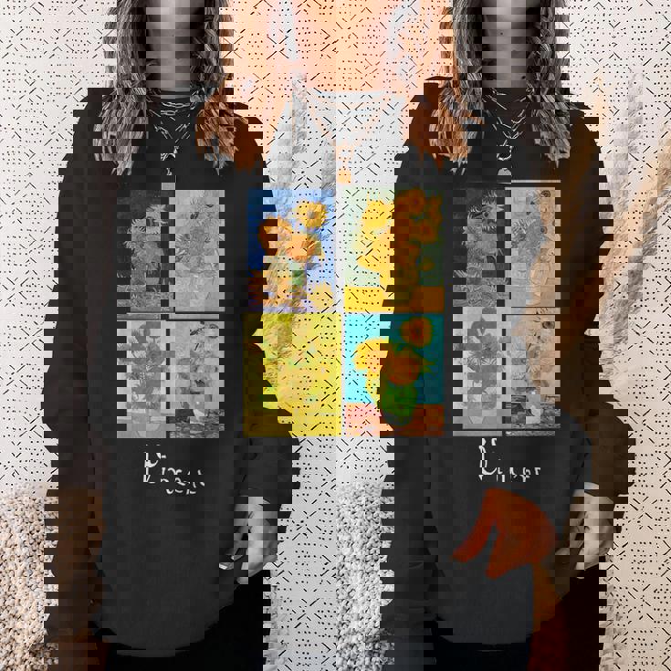 ゴッホの有名な芸術絵画 ひまわりvan Gogh スウェットシャツ 彼女への贈り物