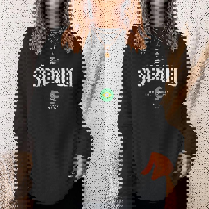 サンパウロ ブラジル ヴィンテージ サンパウロ ブラジル パウリスタ 長袖tシャツ スウェットシャツ 彼女への贈り物
