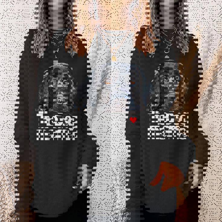ザドッグママブラックラブラドールママレトリーバーマザードッグマミー 長袖tシャツ スウェットシャツ 彼女への贈り物