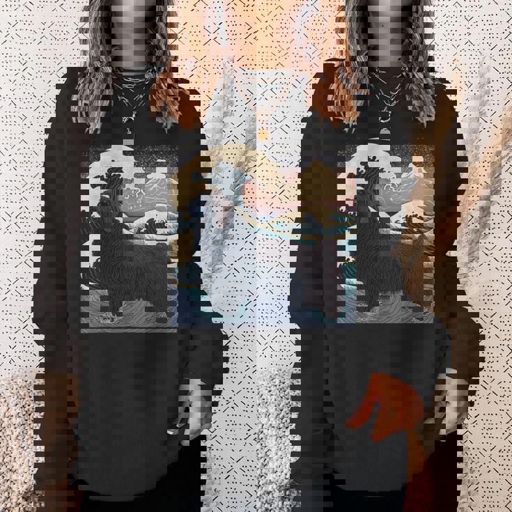 シュールレアリズム 日本画 ニューファンドランド 犬 スウェットシャツ 彼女への贈り物