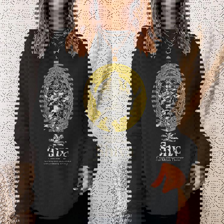 シヴァ クリエーター プリザーバー 駆逐艦 ナタラジャ ヒンドゥー ヴィンテージ スウェットシャツ 彼女への贈り物