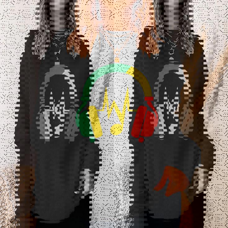 ジャマイカの国旗の色のデザインでレゲエの雰囲気を表現 スウェットシャツ 彼女への贈り物