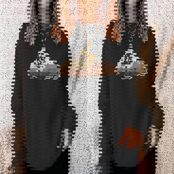 ジョシュア レトロ ボルダー ツリー ファニー ロック クライミング スウェットシャツ 彼女への贈り物