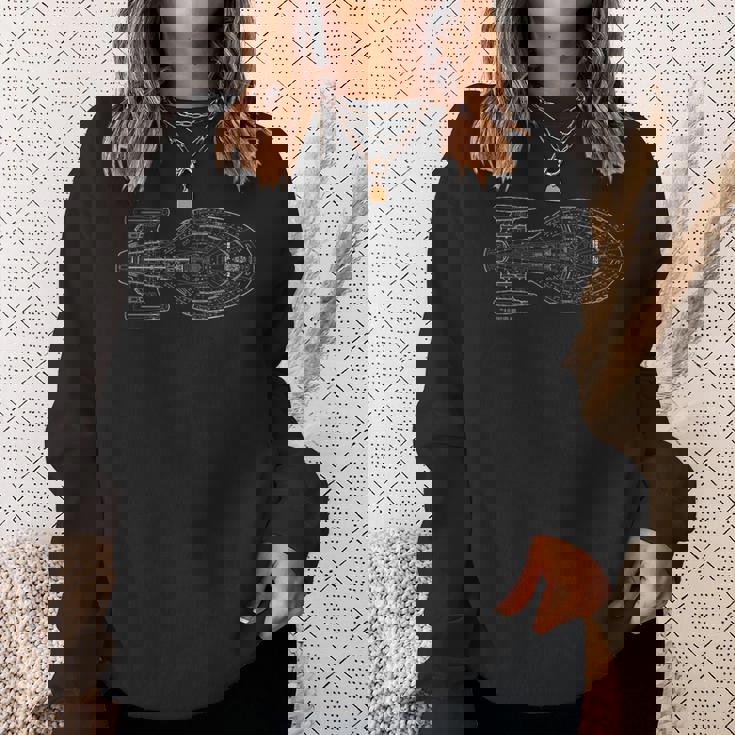 スタートレック ボイジャー スケマティック スウェットシャツ 彼女への贈り物