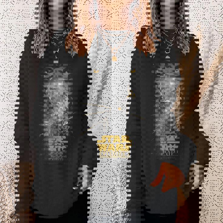 スター・ウォーズ クラシック エピソードi ファントム・メナス ポスター スウェットシャツ 彼女への贈り物