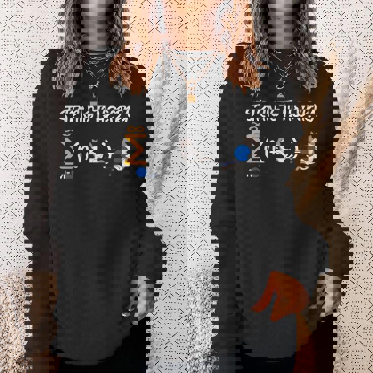 ストリング理論科学オタク物理学シュレディンガー猫 長袖tシャツ スウェットシャツ 彼女への贈り物