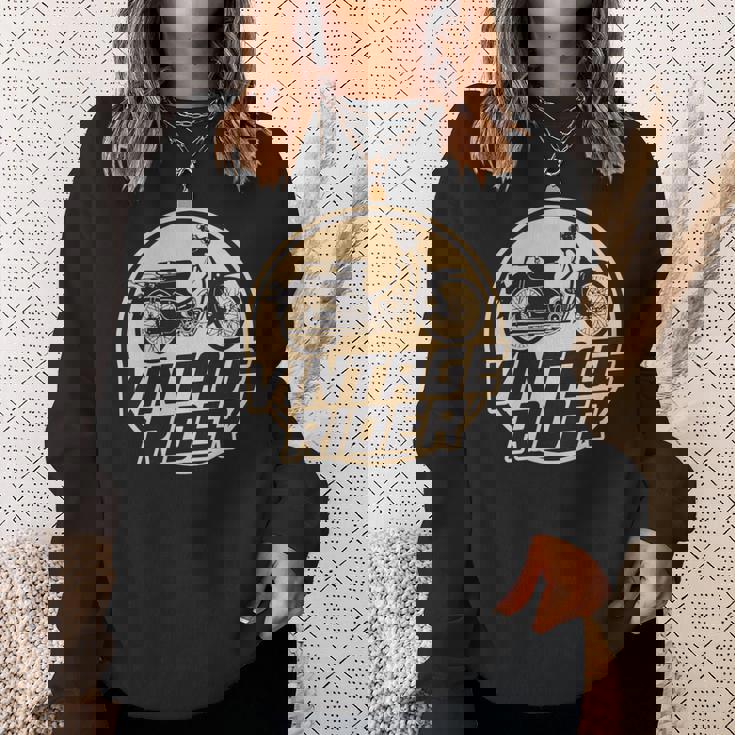 スーパーカブ C100 原付バイク ヴィンテージ ライダー レトロジャパン 長袖tシャツ スウェットシャツ 彼女への贈り物