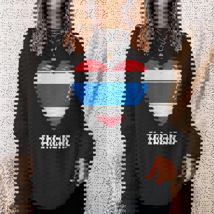 タイ国旗シャツ スウェットシャツ 彼女への贈り物