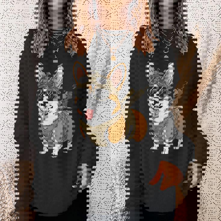 タクティカル コーギー 犬種 戦士 動物 しゃれ ミーム スウェットシャツ 彼女への贈り物