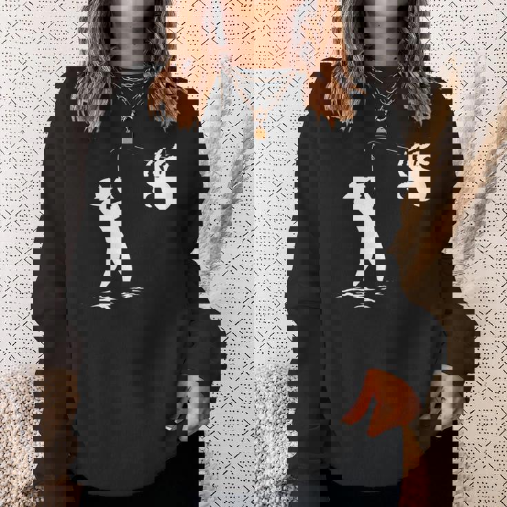 タコ釣り漁師 長袖tシャツ スウェットシャツ 彼女への贈り物