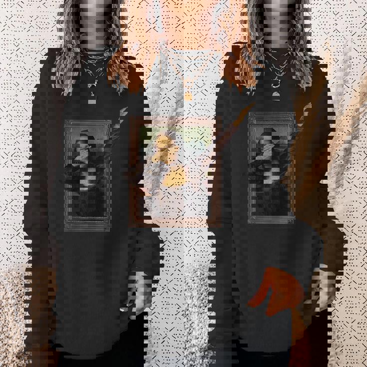 ダビング モナリザ 絵画 ラ・ジョコンダ スウェットシャツ 彼女への贈り物