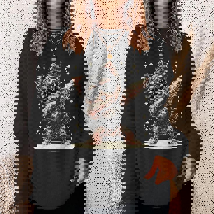 ダビング・ヨークシャー・テリア・ヨーキーズ・ヨーキー・ドッグ スウェットシャツ 彼女への贈り物