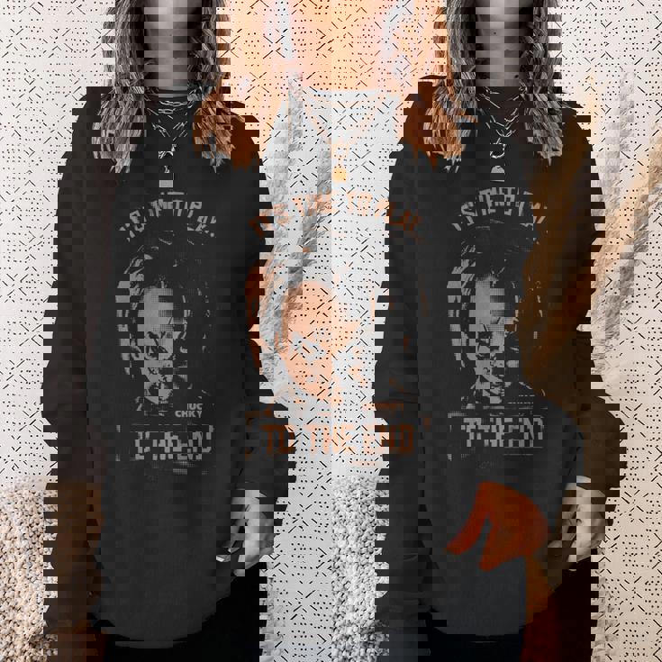 チャッキー It’S Time To Play To The End 長袖tシャツ スウェットシャツ 彼女への贈り物