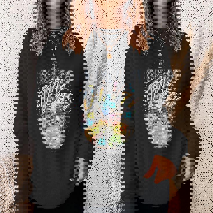 ディスコボール ディスコ ディーバ クイーン 70年代 レトロ ヴィンテージ ダンス スウェットシャツ 彼女への贈り物