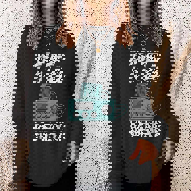 トークハム ラジオオペレーターアマチュア無線 ハム無線機許諾済 スウェットシャツ 彼女への贈り物