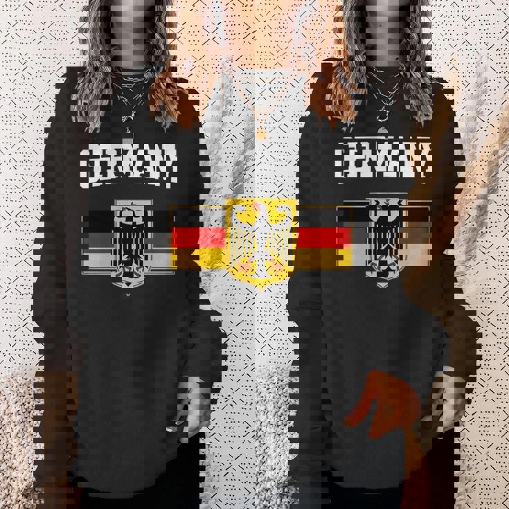 ドイツの国旗 ドイツの国章 長袖tシャツ スウェットシャツ 彼女への贈り物