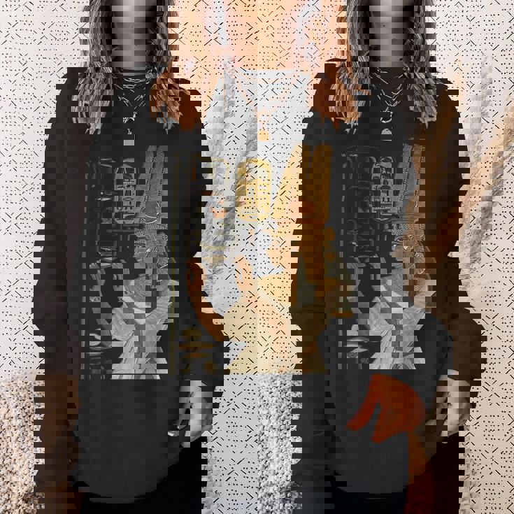 ネフェルタリ女王 古いエジプトファラオ家族 誕生日 クリスマスギフト スウェットシャツ 彼女への贈り物