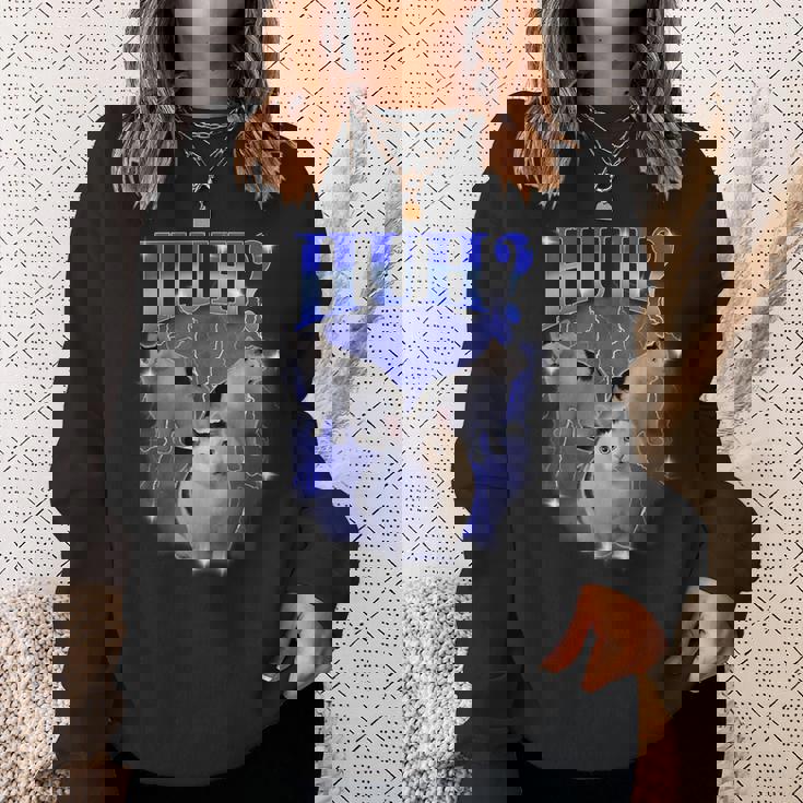 ハグ・バリー・キャット・ミーム面白い奇妙な海賊版特有のダンク・ミーム スウェットシャツ 彼女への贈り物