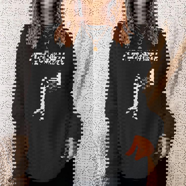 バスケしか勝たん バスケ 高校バスケ バスケ部 バスケットボール部 バスケ好き かっこいい バスケットマン スウェットシャツ 彼女への贈り物