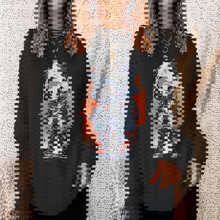 パンダ ストリート 都会 ヒーロー スウェットシャツ 彼女への贈り物