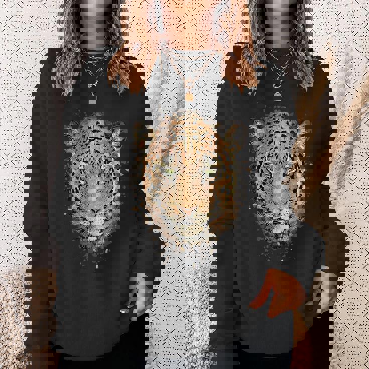 ヒョウ柄シャツ メンズ グラフィック レディース 動物愛好家 美的 スウェットシャツ 彼女への贈り物