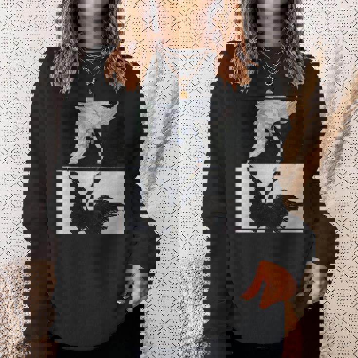 ヒルマ・アフ・クリント作「白鳥」1915年 長袖tシャツ スウェットシャツ 彼女への贈り物