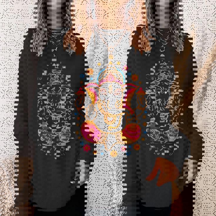 ヒンドゥー教 ガネーシャ プージャ 象 神 インド 瞑想 ヨガ ムルティ スウェットシャツ 彼女への贈り物