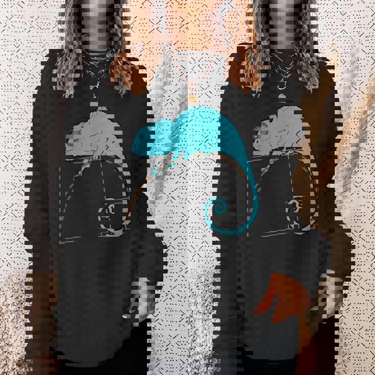 フィボナッチカメレオン黄金比 スウェットシャツ 彼女への贈り物