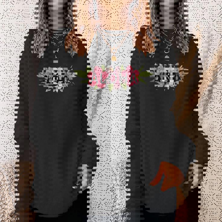 フラダンス フラ レッスン用 アロハ トロピカル ハワイ ハイビスカス Hawaii ハワイアン かわいい スウェットシャツ 彼女への贈り物