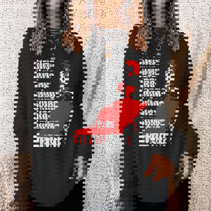 フラメンコダンススタイルパロス スウェットシャツ 彼女への贈り物