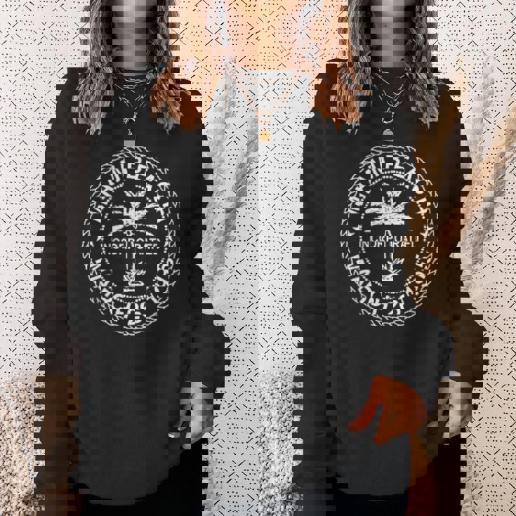 フロリダ州マイアミビーチフラッグシール。 スウェットシャツ 彼女への贈り物