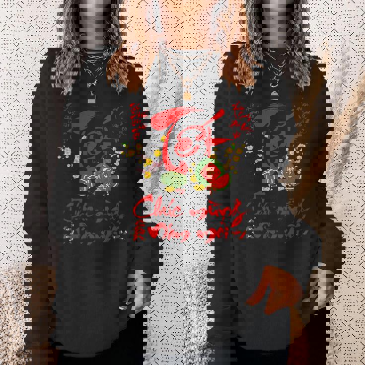 ベトナム新年テトデコレーション チュクムンナムモイ スウェットシャツ 彼女への贈り物