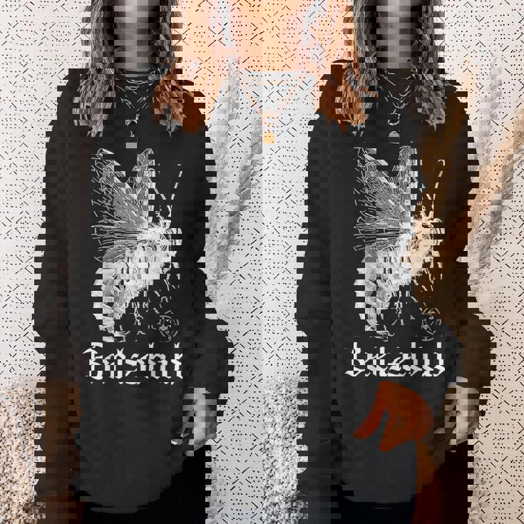 ベルゼブブ フライ 悪魔 ゴシック マジック 異教 ウィッカン 悪魔 Wt スウェットシャツ 彼女への贈り物