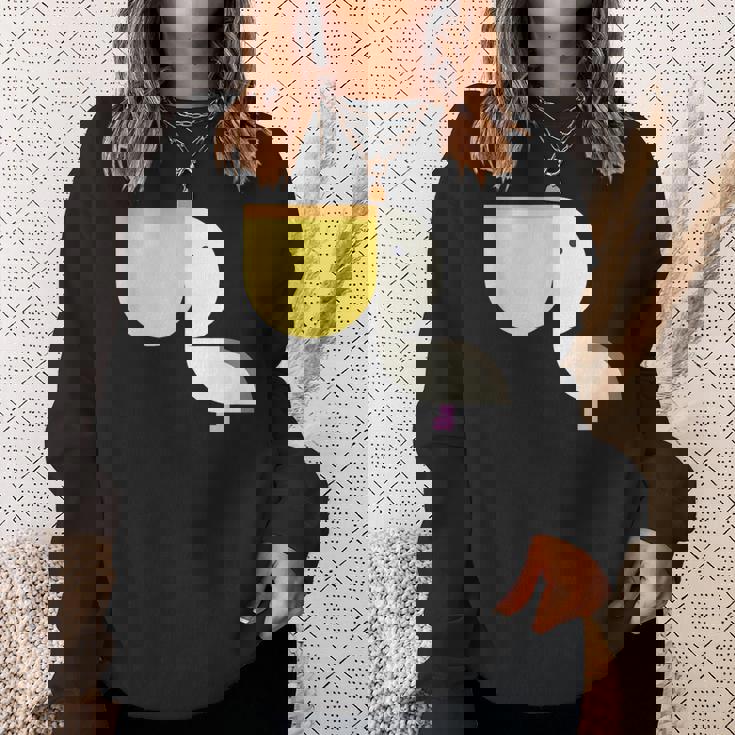 ペリカン アニマル イラスト ミニマル 図案 シンプル ユニセックス ギフト スウェットシャツ 彼女への贈り物