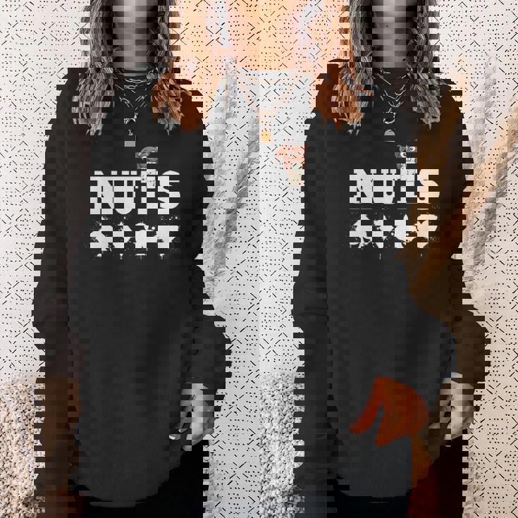 ポーカーデザイン リスの実カードゲーム ポーカーギフト 長袖tシャツ スウェットシャツ 彼女への贈り物