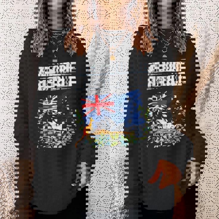 メルボルン オーストラリア お土産 オーストラリア国旗 カンガルーコアラ スウェットシャツ 彼女への贈り物