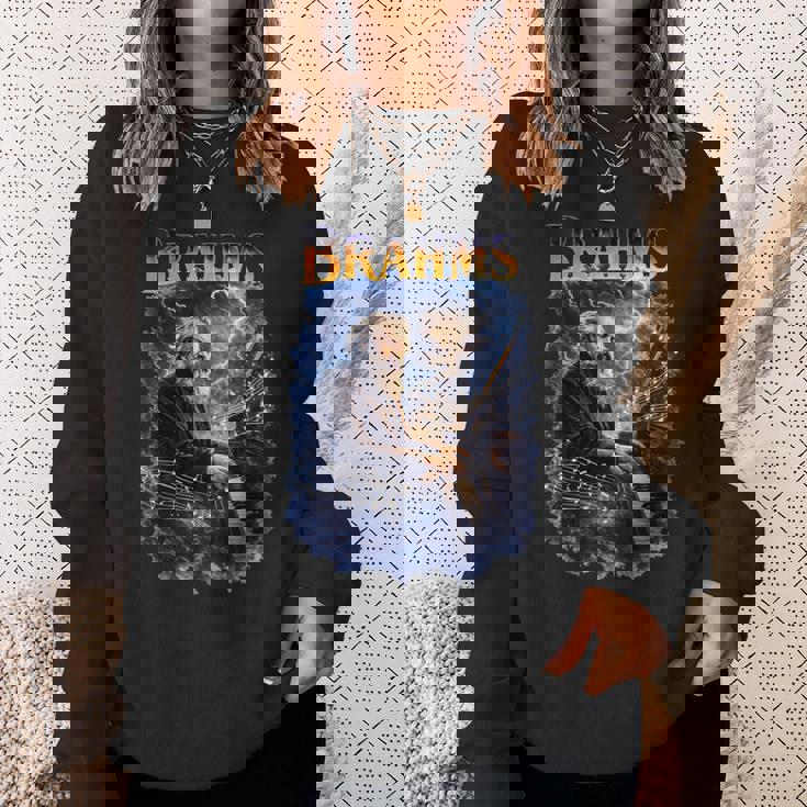 ヨハネス・ブラームス 作曲家 長袖tシャツ スウェットシャツ 彼女への贈り物