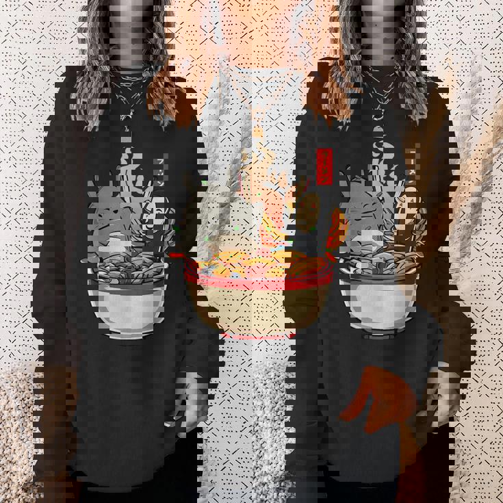 ラーメンプールパーティー かわいい日本アニメヌードルフード スウェットシャツ 彼女への贈り物