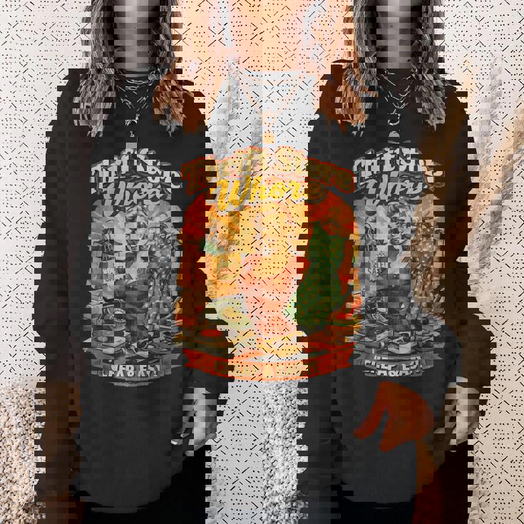 リサイクル ストア 売春婦 レトロ 笑顔 ショッピング ヴィンテージ スウェットシャツ 彼女への贈り物