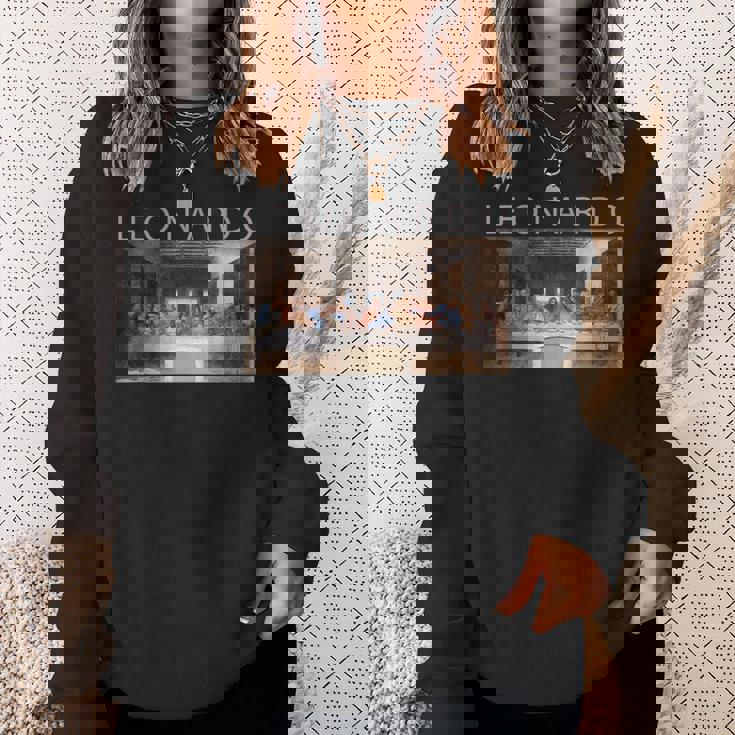 レオナルド ダヴィンチ 面白いtシャツ アート 絵画 メンズ 面白い 服 美術 おもしろ ネタ スウェットシャツ 彼女への贈り物