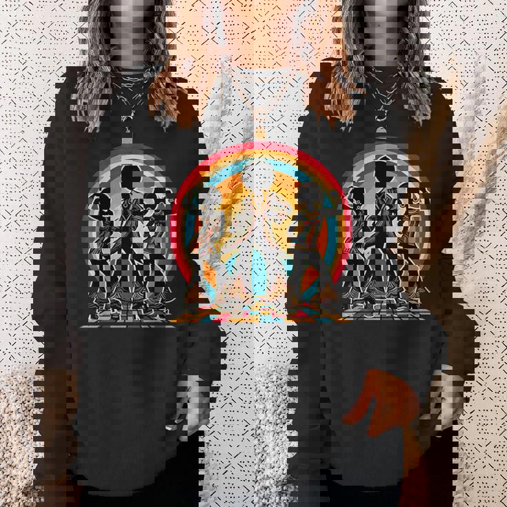 レトロ アフロ ソウル 音楽 グルーヴ ダンス ファンキー ディスコ スウェットシャツ 彼女への贈り物