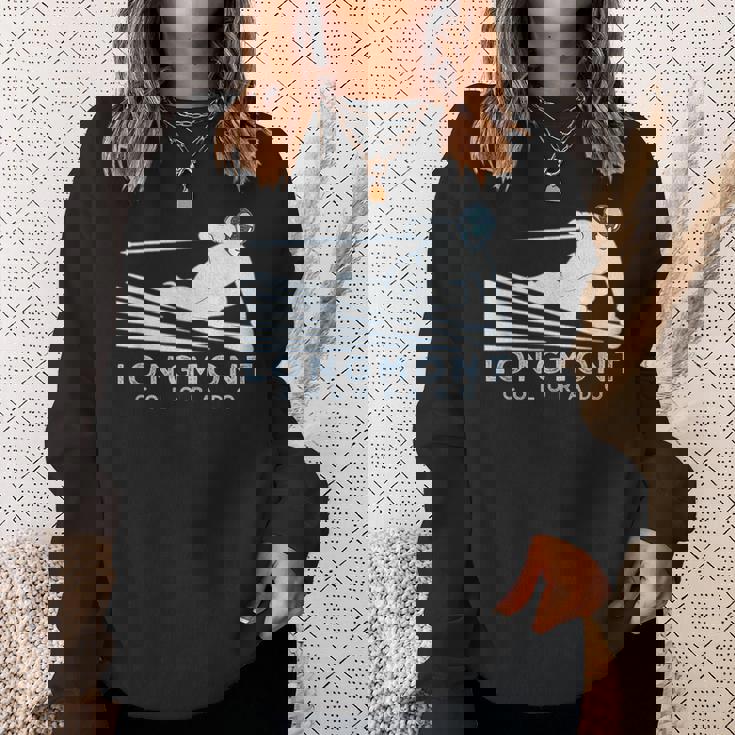 レトロ スキー ロングモント コロラドイラスト ヴィンテージ スノー スキー スウェットシャツ 彼女への贈り物