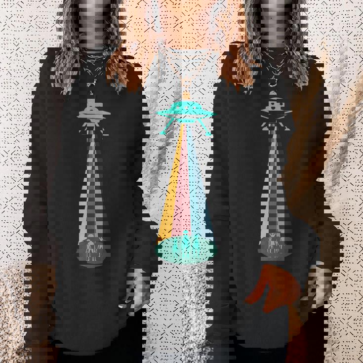 レトロ 宇宙人 宇宙船 Ufo スウェットシャツ 彼女への贈り物