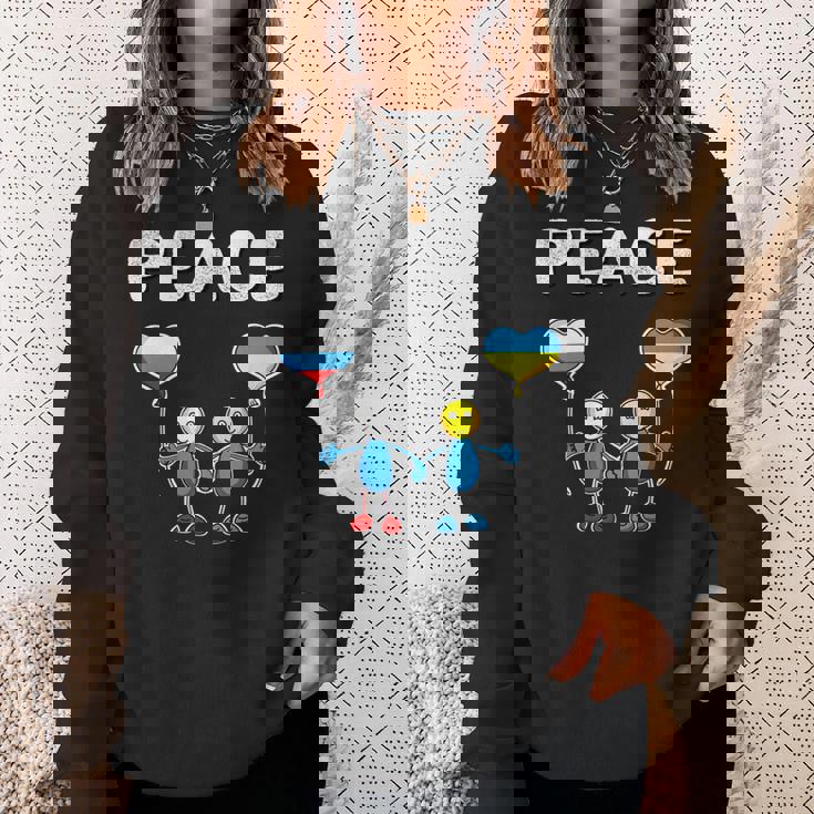 ロシアとウクライナの間の平和 長袖tシャツ スウェットシャツ 彼女への贈り物